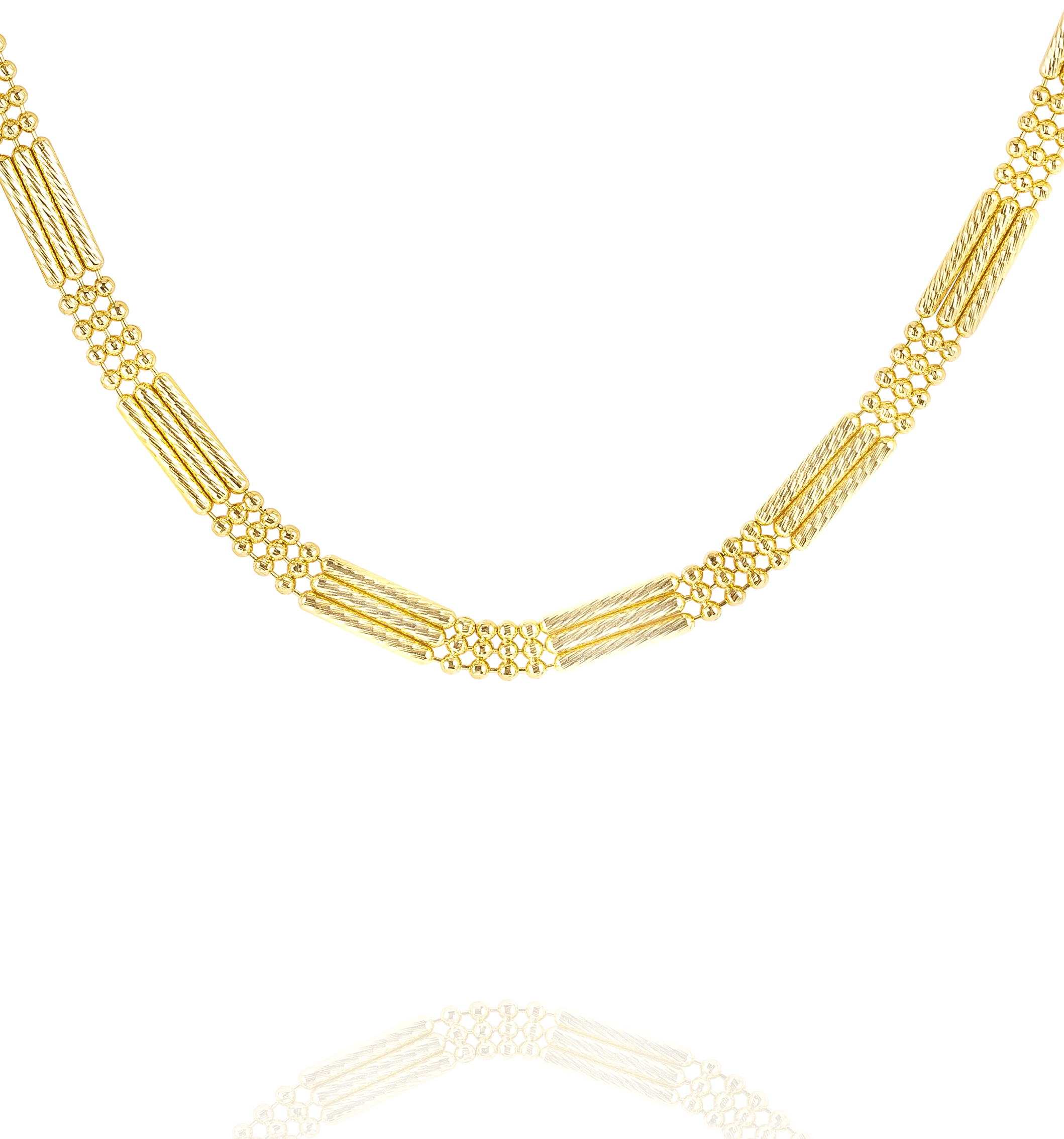 18K Pure Gold 1 Color Layer Seed Chain - Image 8