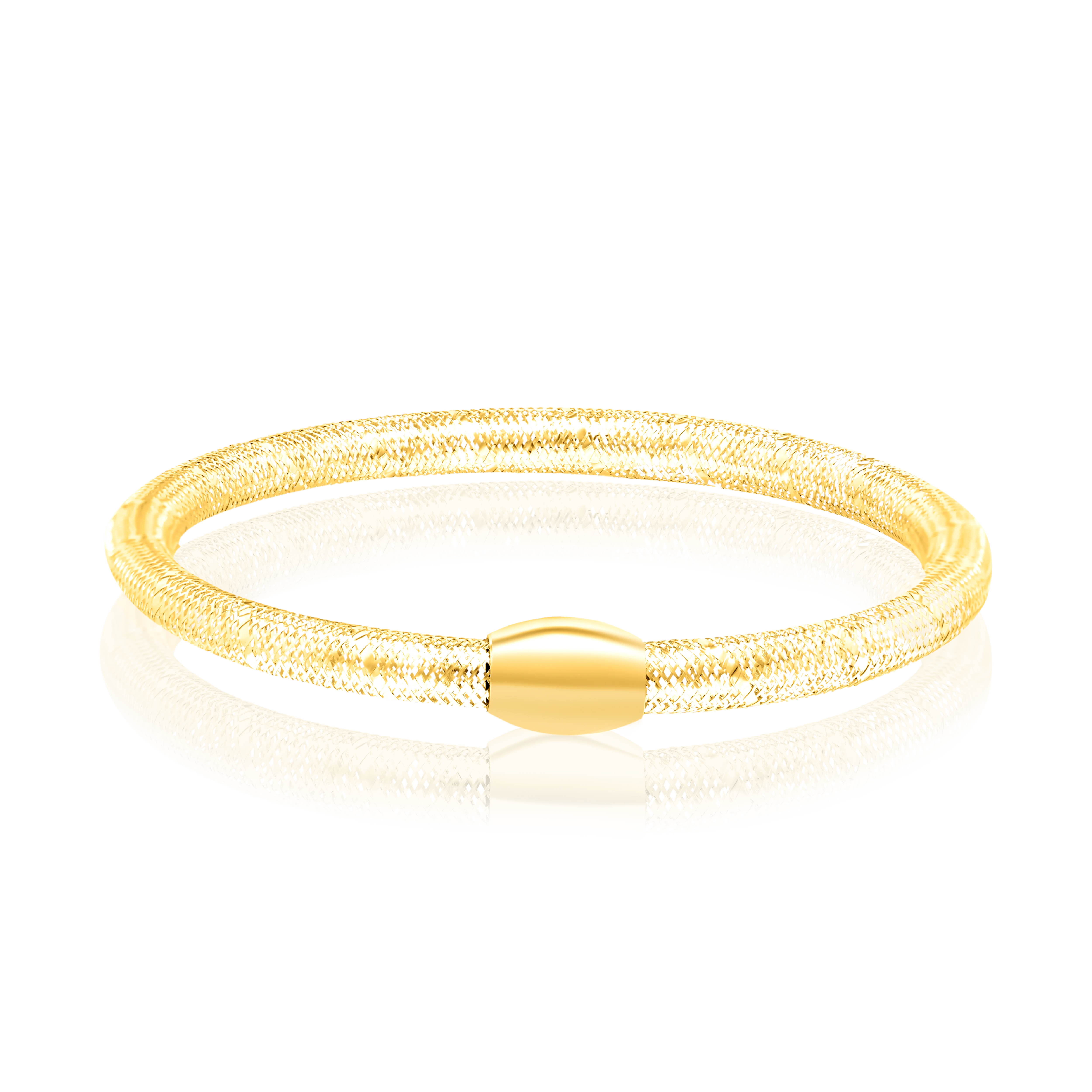 18K Pure Gold 3 Color Bangles Set Talagold - Image 2