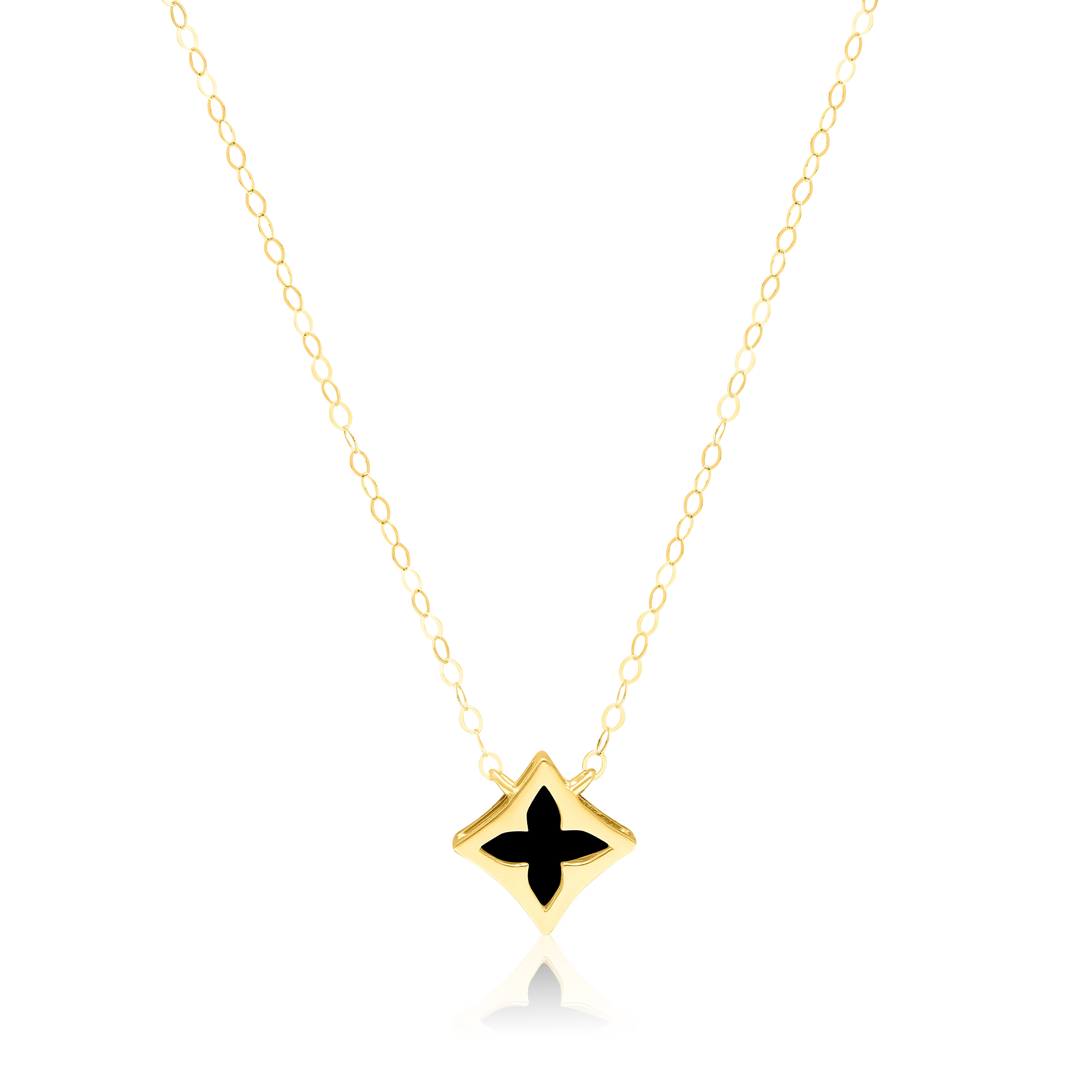 18K Pure Gold Black Star Jewelry Set Talagold - Image 3