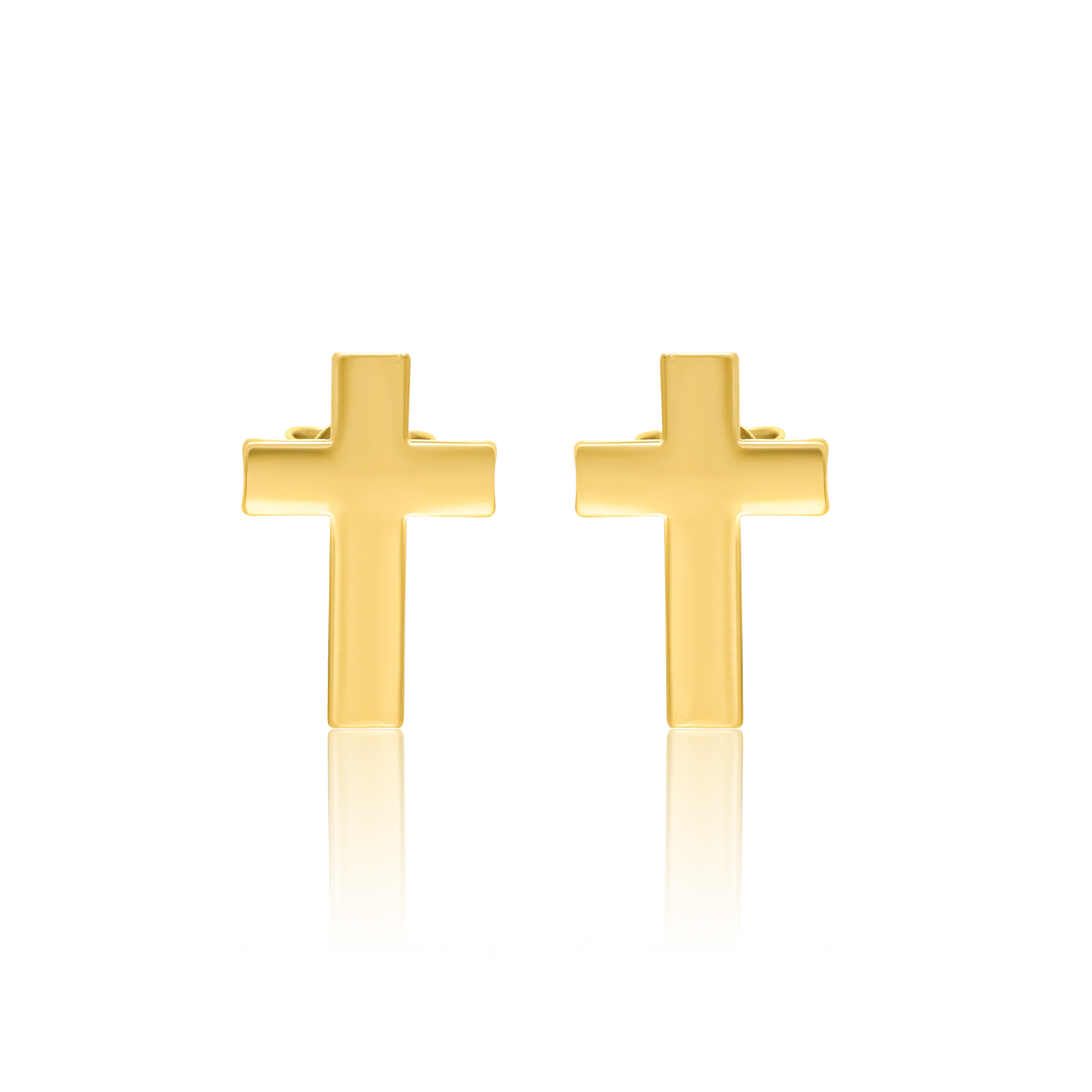 18K Pure Gold Cross Earring Set Talagold