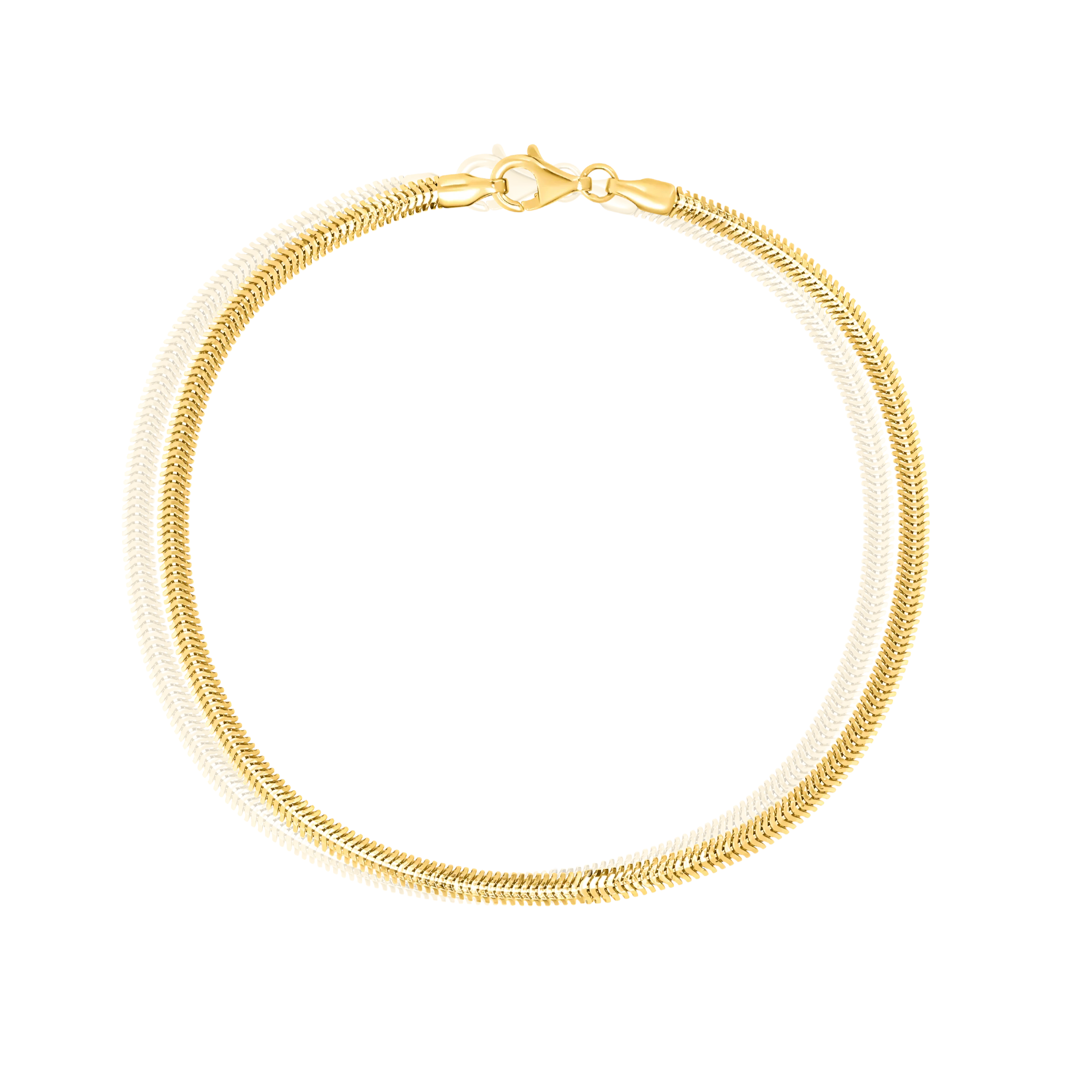 18K Pure Gold Leaf Design Bracelet Talagold