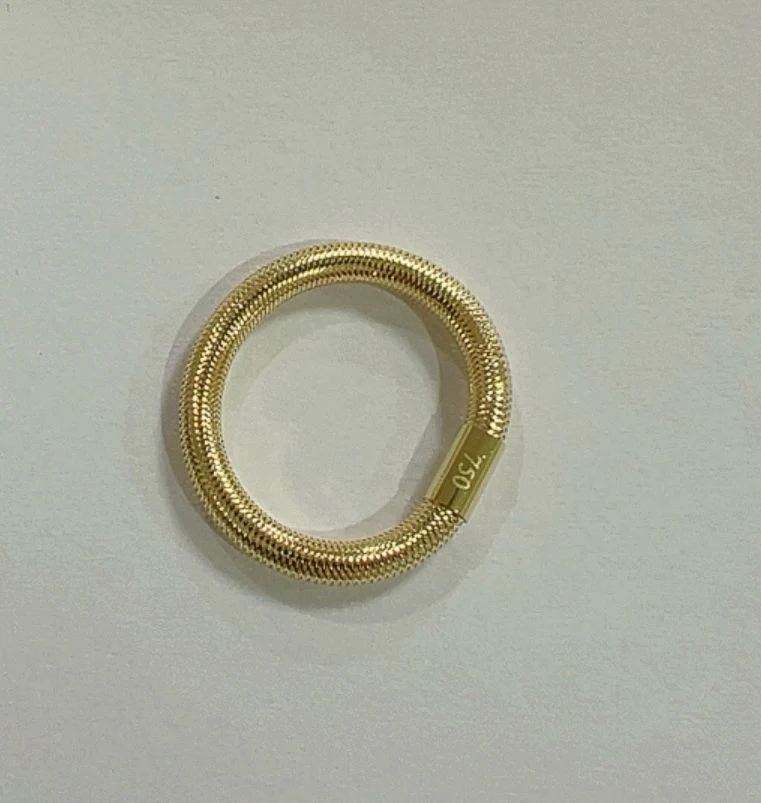 18K Pure Gold Elastic Rings