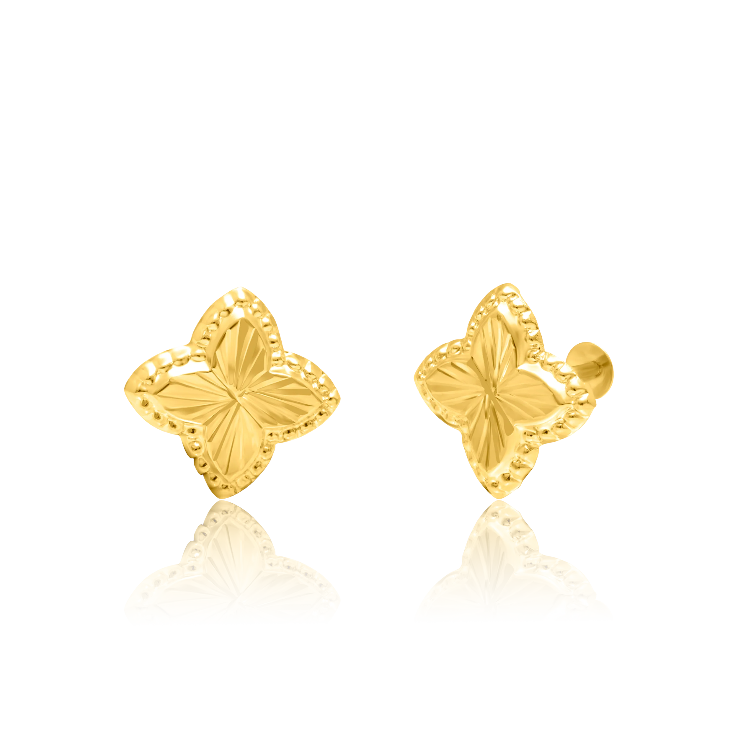 18K Pure Gold Flower Star Jewelry Set Talagold - Image 3