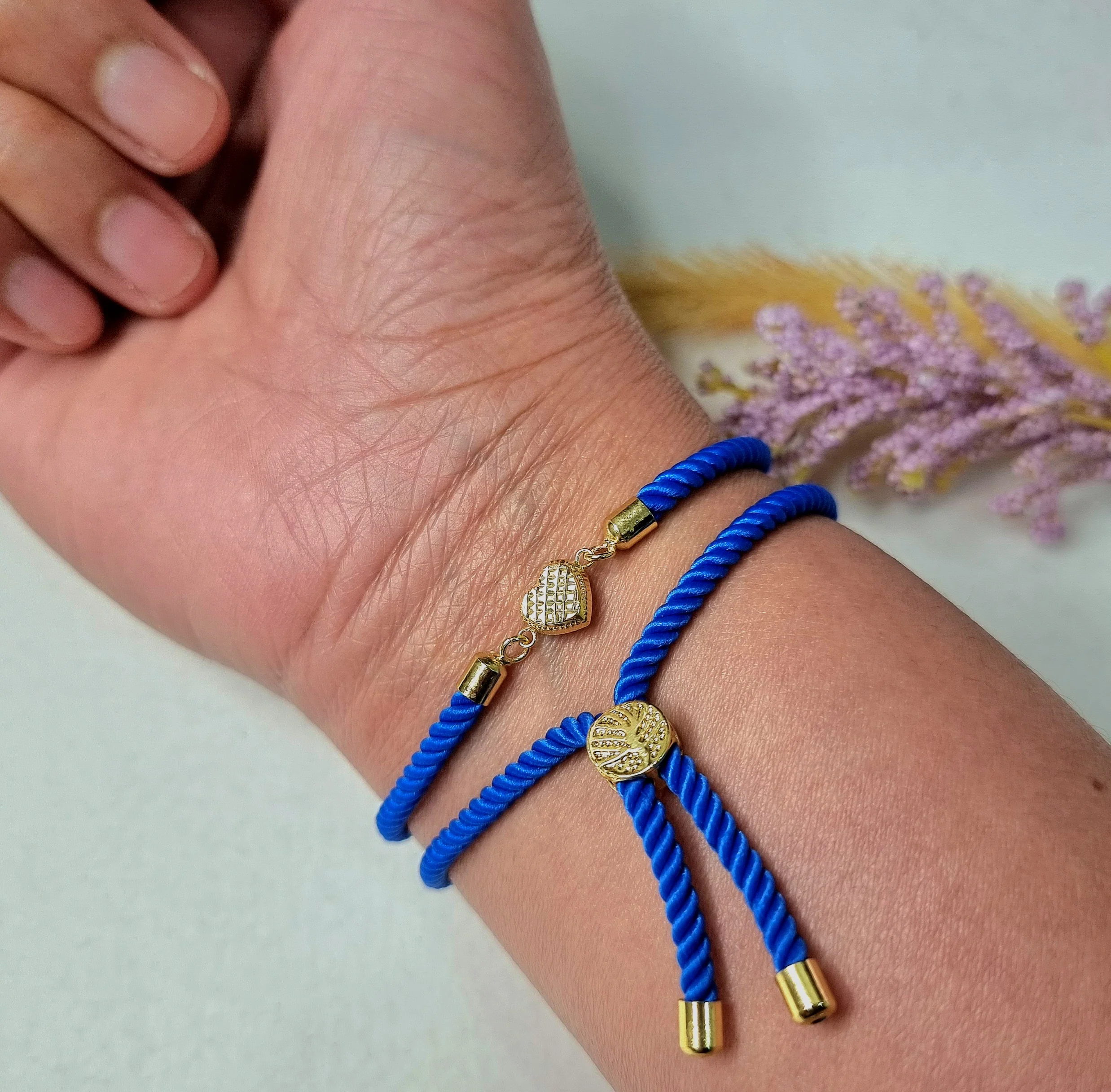 18K Pure Gold Heart Thread Bracelet Talagold - Image 13