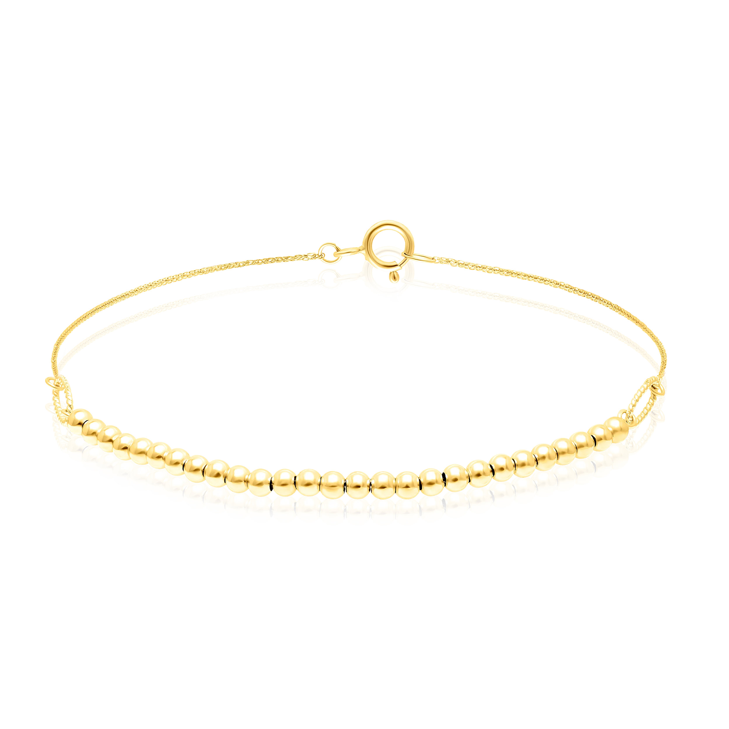 18K Pure Gold Multiple Seed Bracelet Talagold