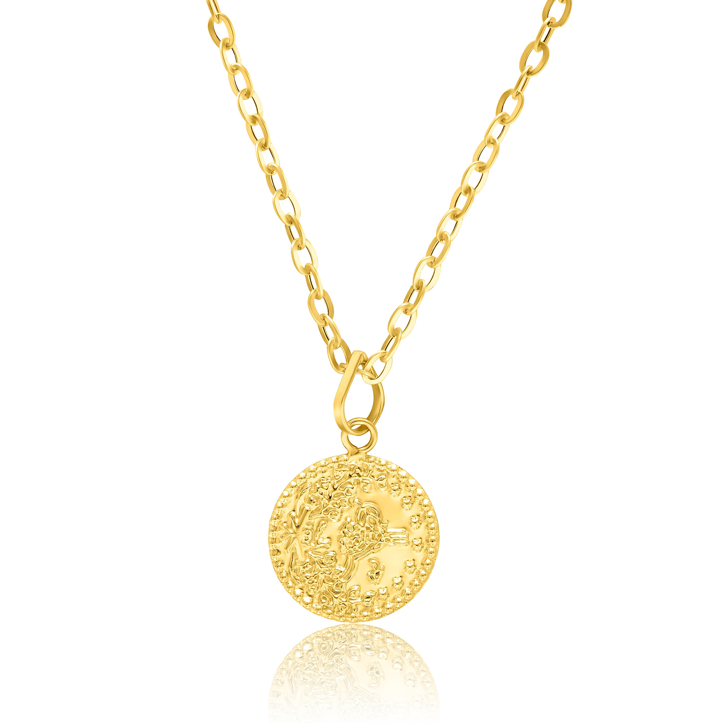 18K Pure Gold Round Jewelry Set Talagold - Image 2