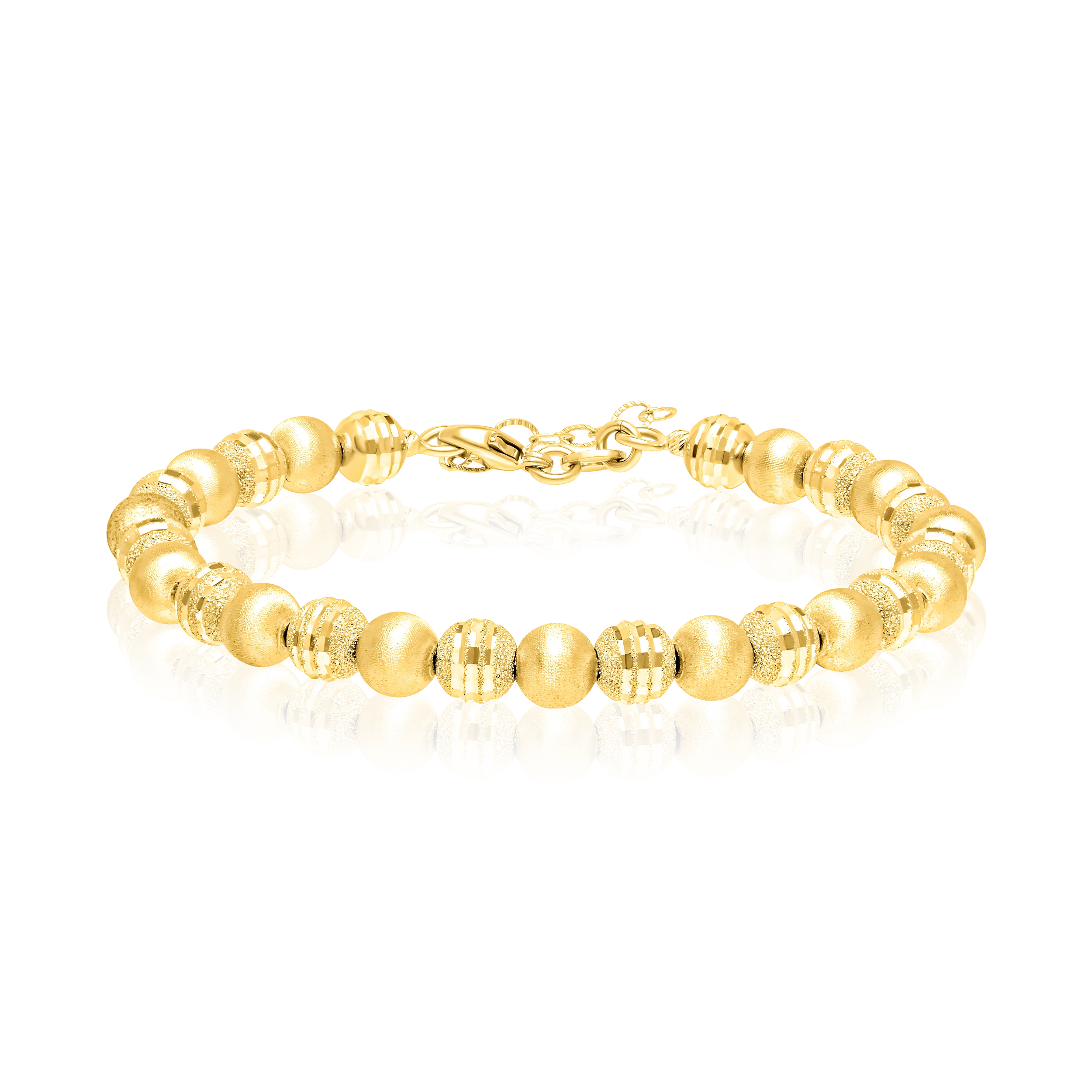 18K Pure Gold Seed Elastic Bangle Talagold