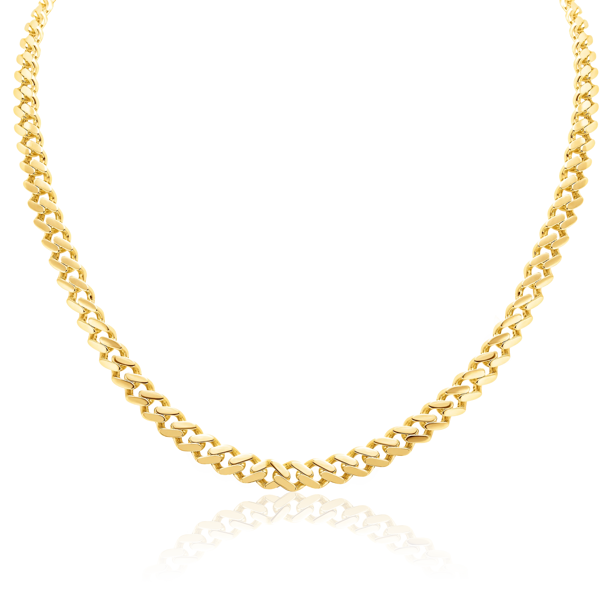 18K Pure Gold Thick Linked Chain (45 C.M) Talagold