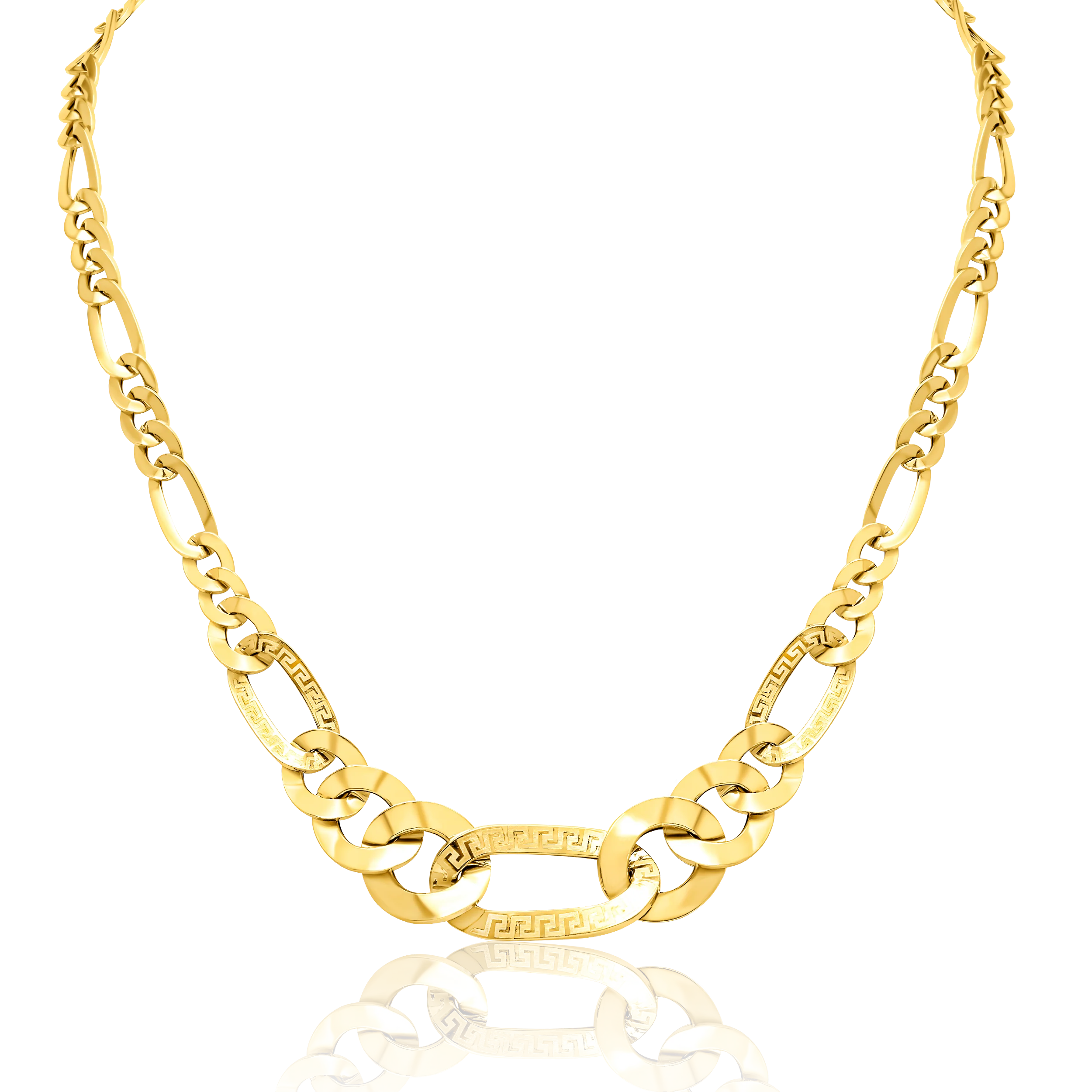 18K Pure Gold Thick Linked Chain (47 C.M) Talagold