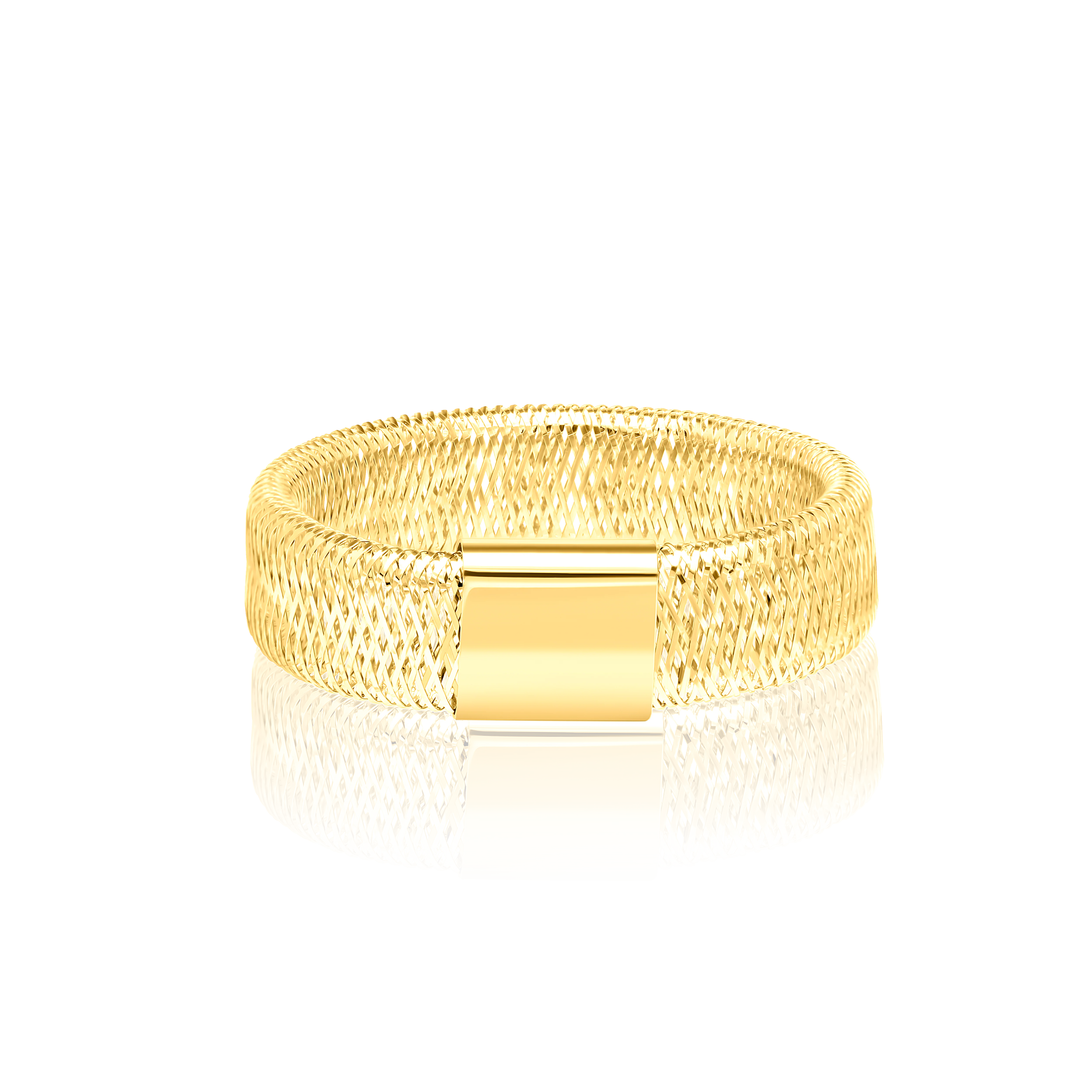 18K Pure Gold Elastic Ring - Image 2