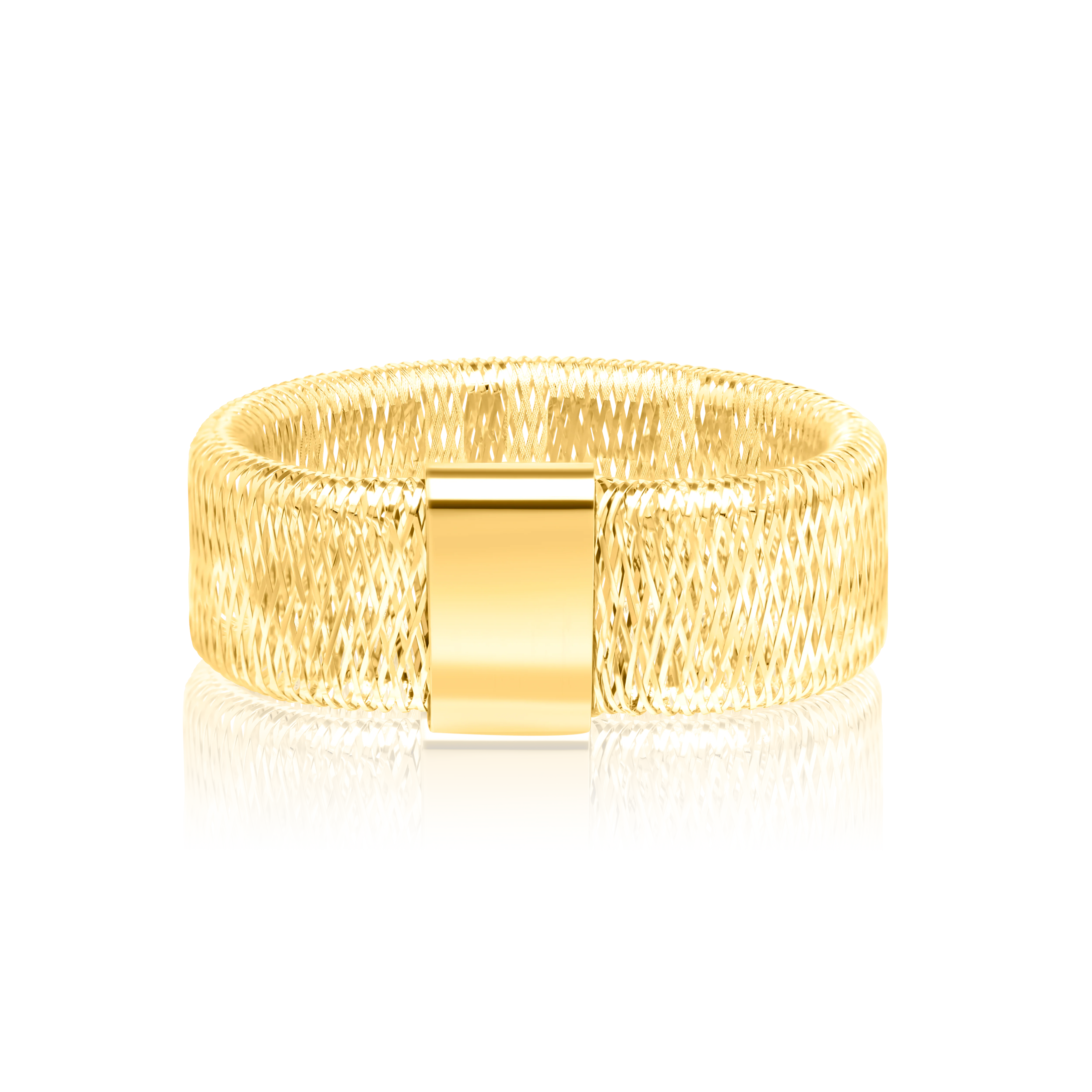 18K Pure Gold Elastic Ring - Image 2