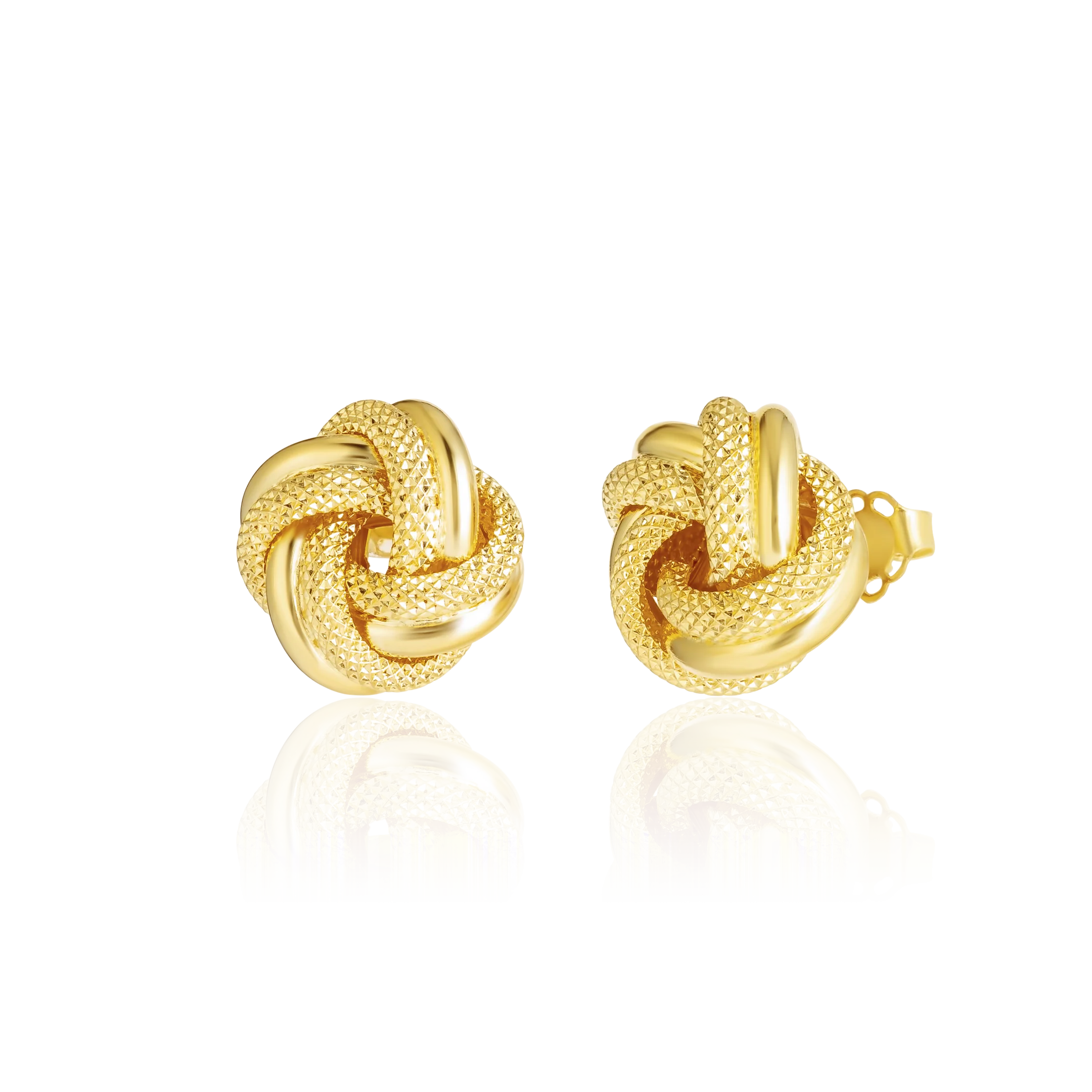 18K Pure Gold Twisted Knot Jewelry Set - Image 2