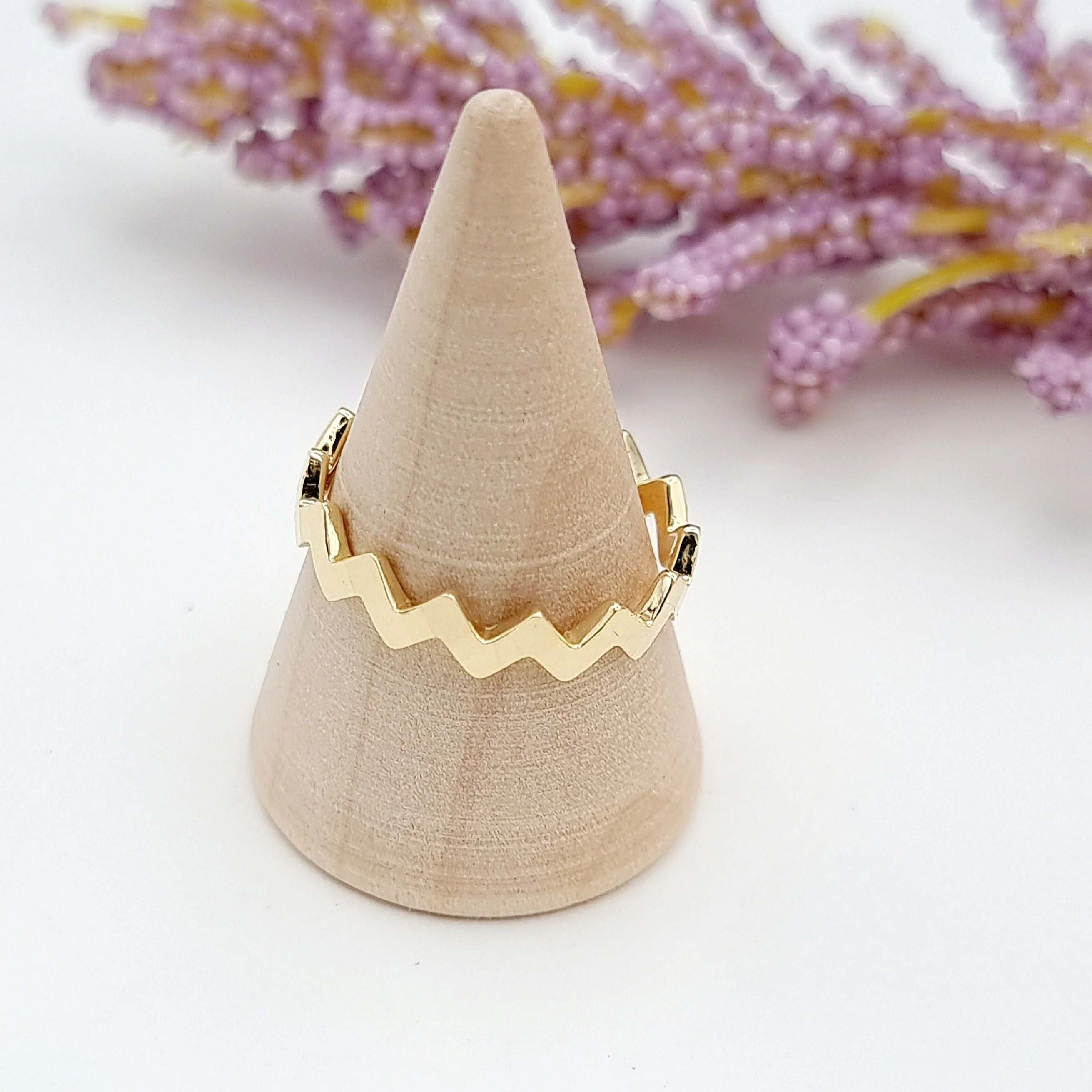 18K Pure Gold Twisted Ring - Image 4