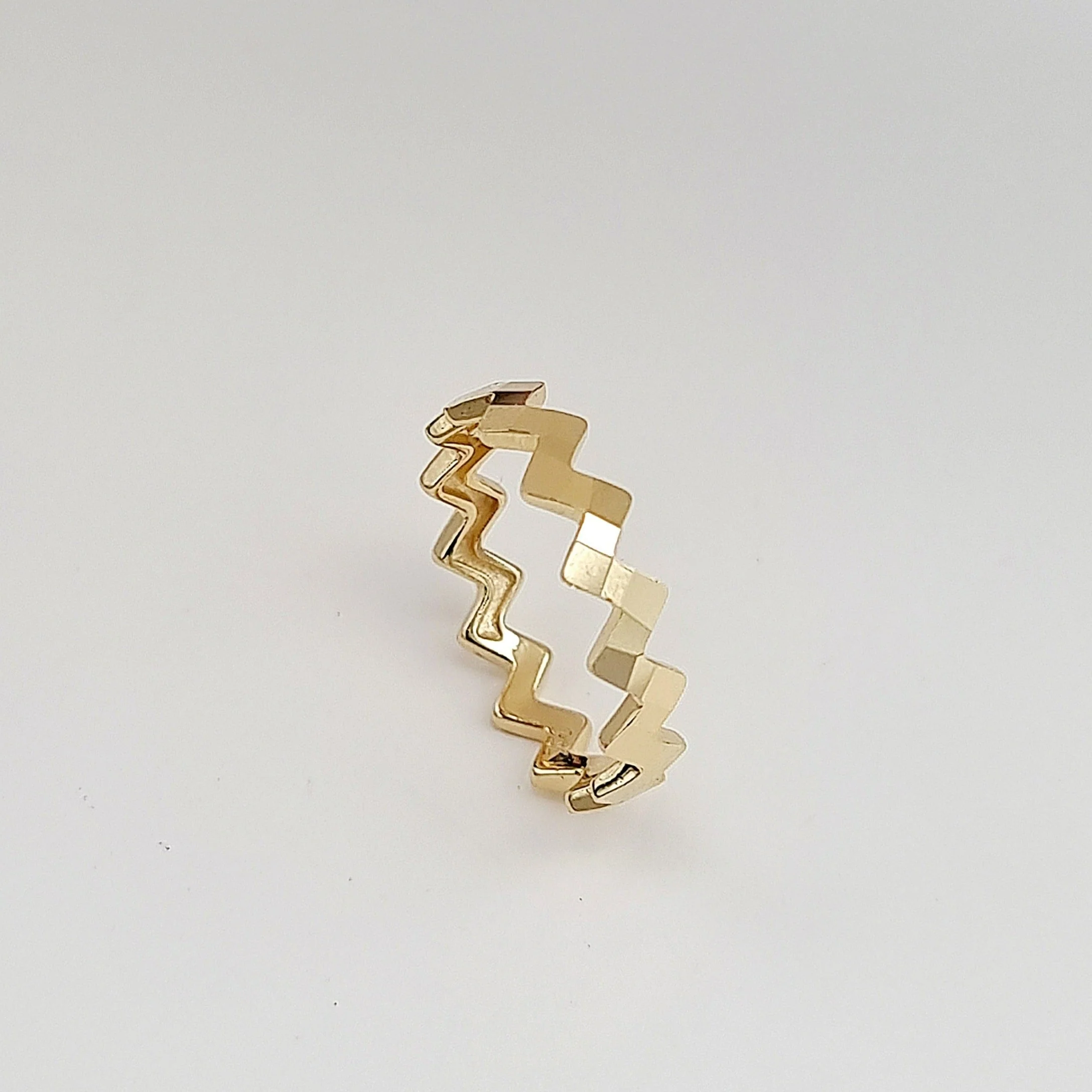 18K Pure Gold Twisted Ring - Image 6