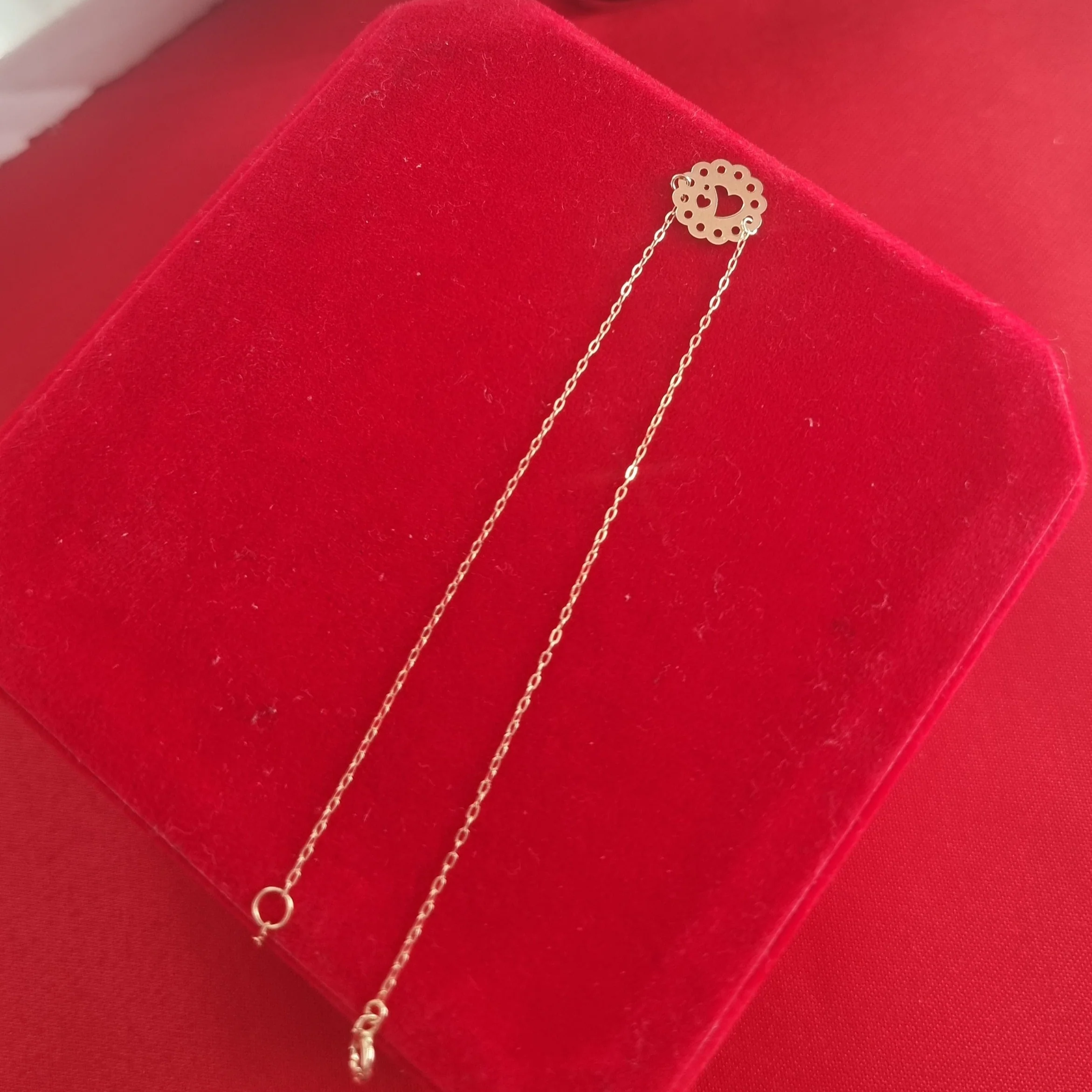 18K Pure Gold Flower Bracelet - Image 4