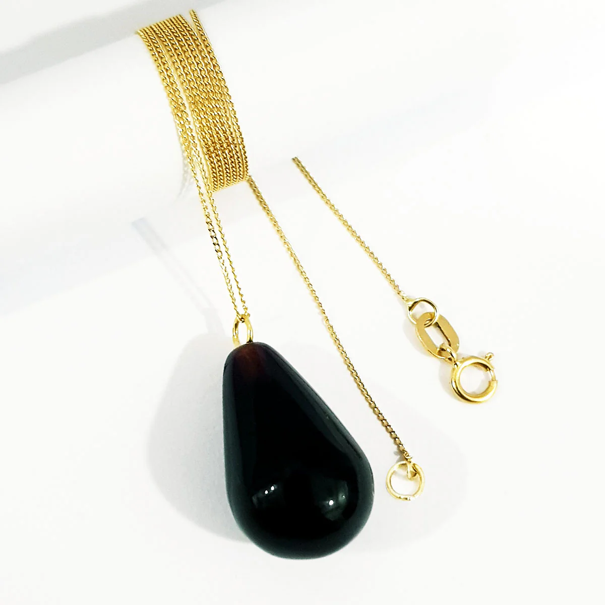 18K Pure Gold Gem Necklace - Image 3