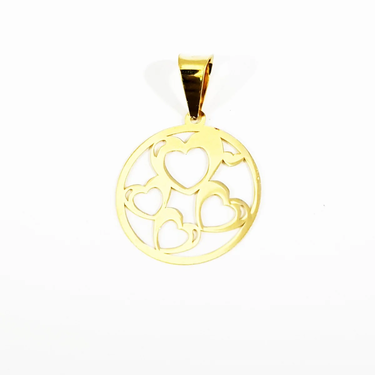 18K Pure Gold Heart Necklace - Image 2