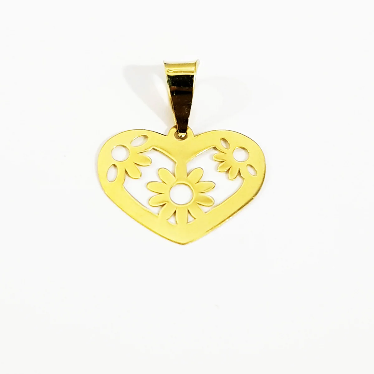 18K Pure Gold Heart Necklace - Image 2