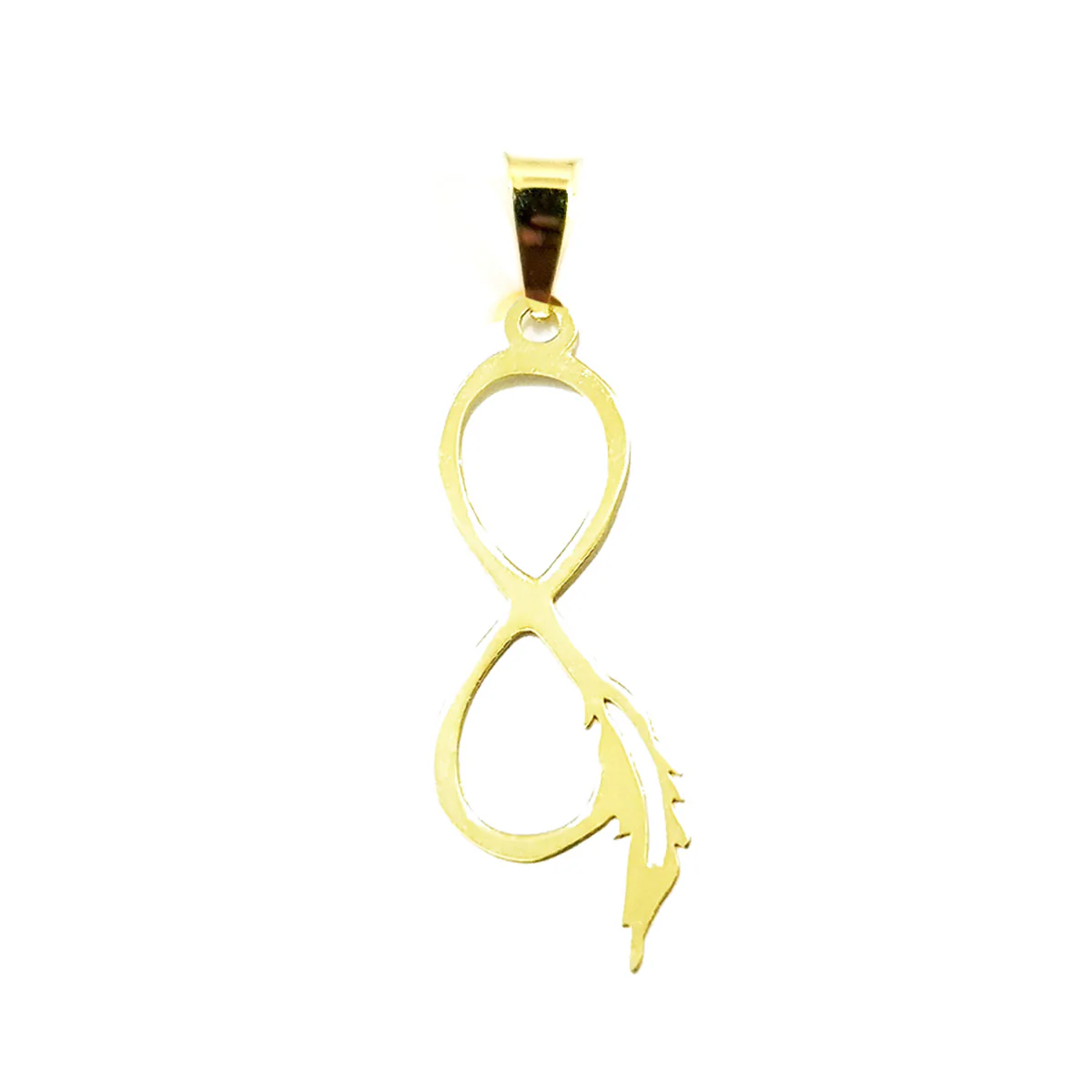18K Pure Gold Infinity Necklace - Image 3