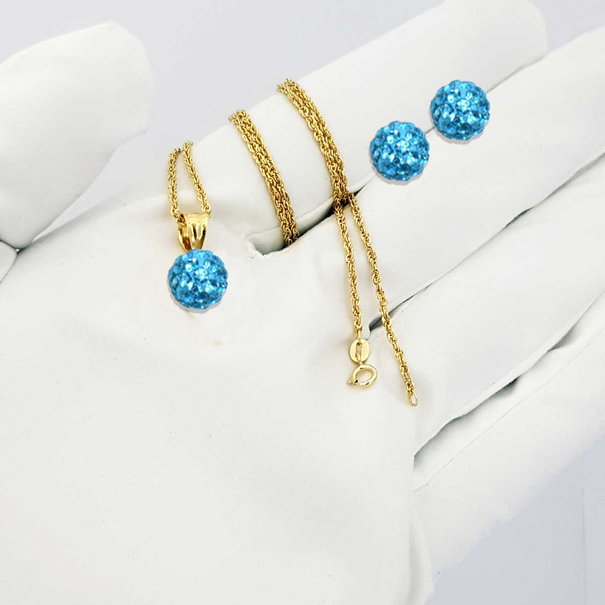 18K Pure Gold Jewellery Set - Image 4