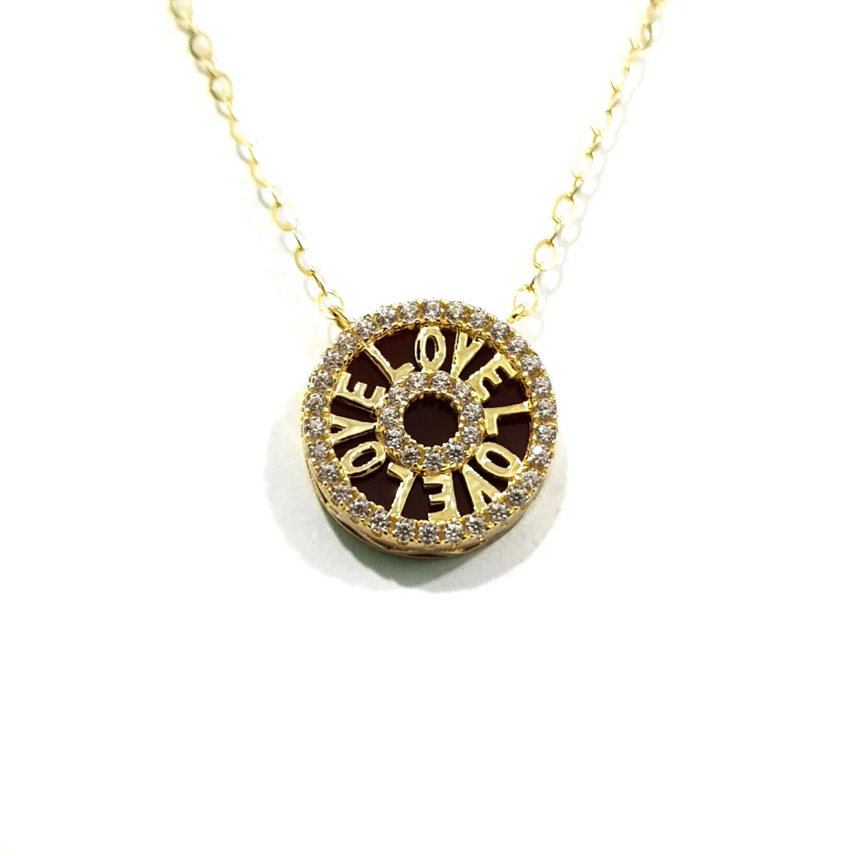 18K Pure Gold Love Necklace - Image 3