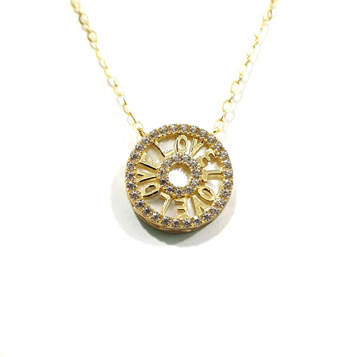 18K Pure Gold Love Necklace - Image 4