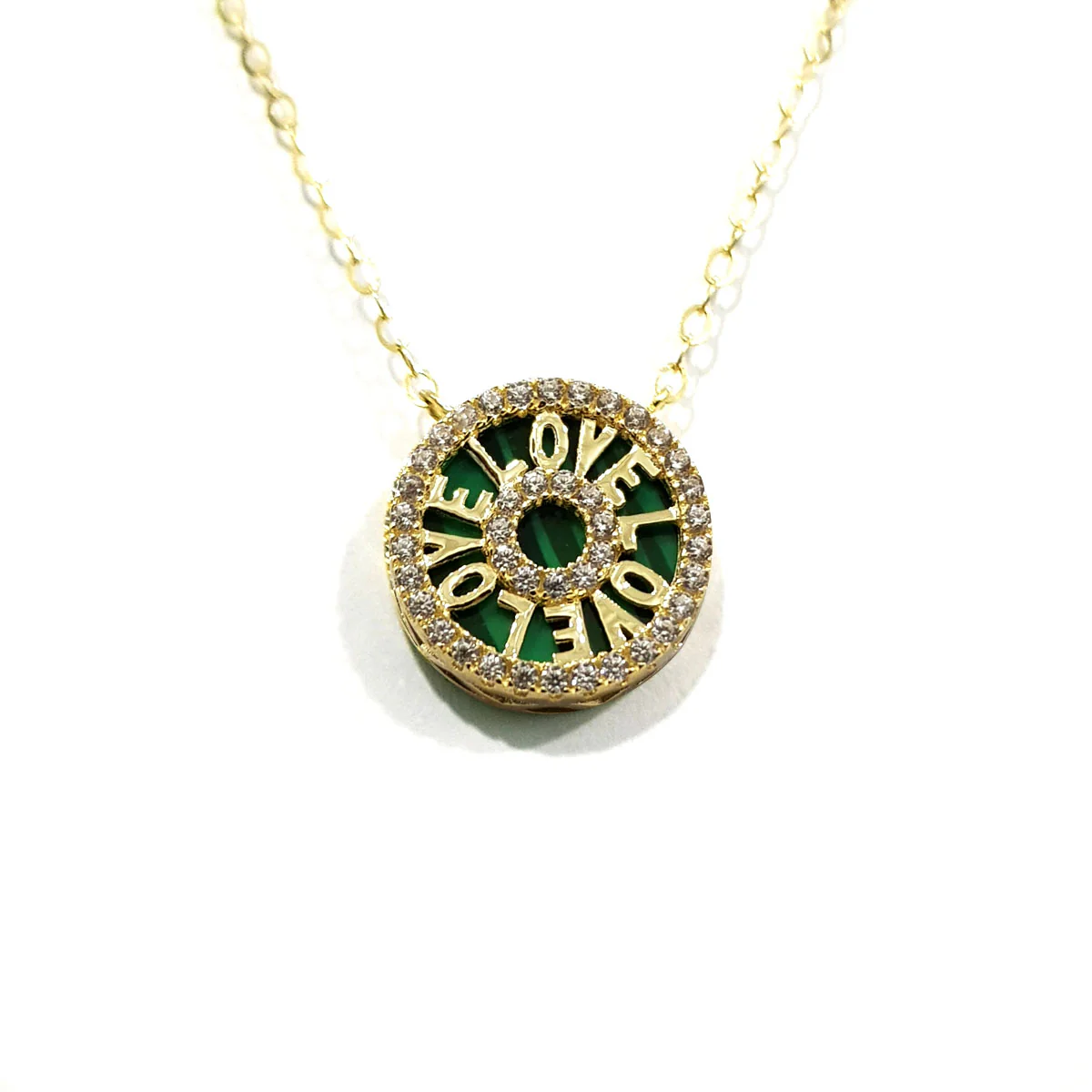 18K Pure Gold Love Necklace - Image 5