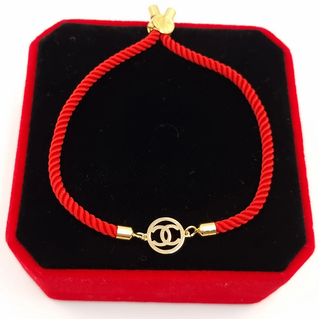 18K Pure Gold Thread Adjustable Bracelet - Image 3
