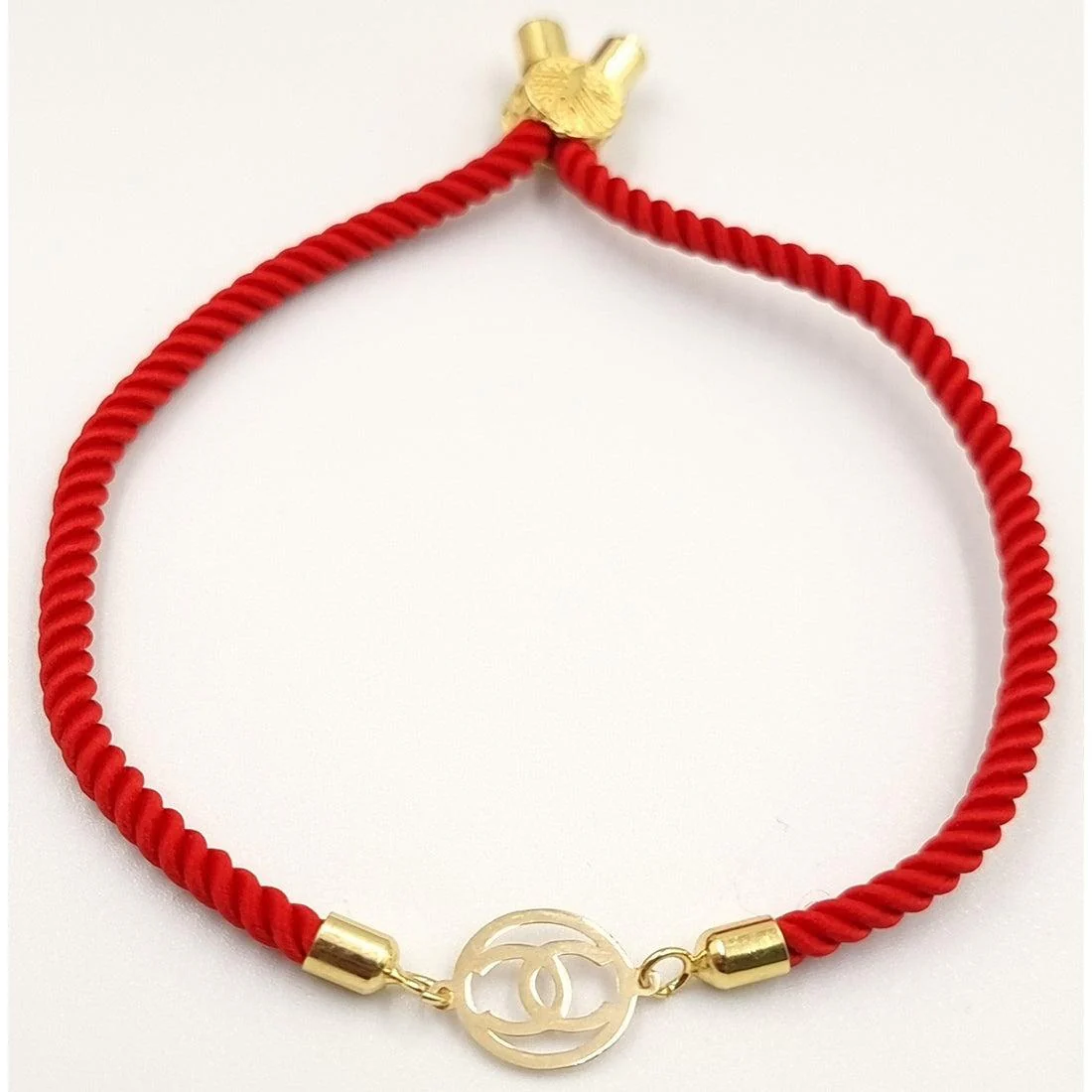 18K Pure Gold Thread Adjustable Bracelet - Image 5