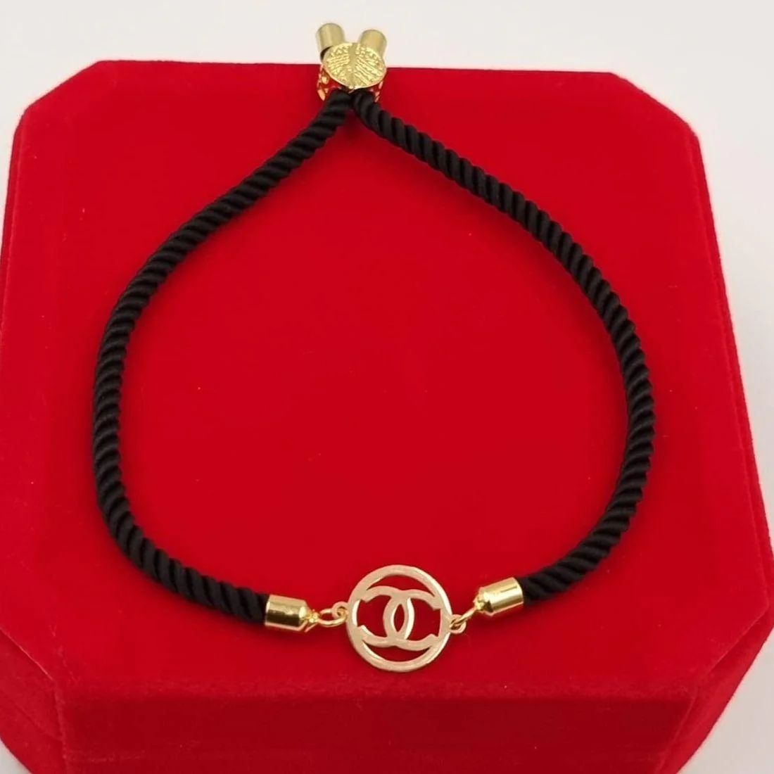 18K Pure Gold Thread Adjustable Bracelet - Image 6