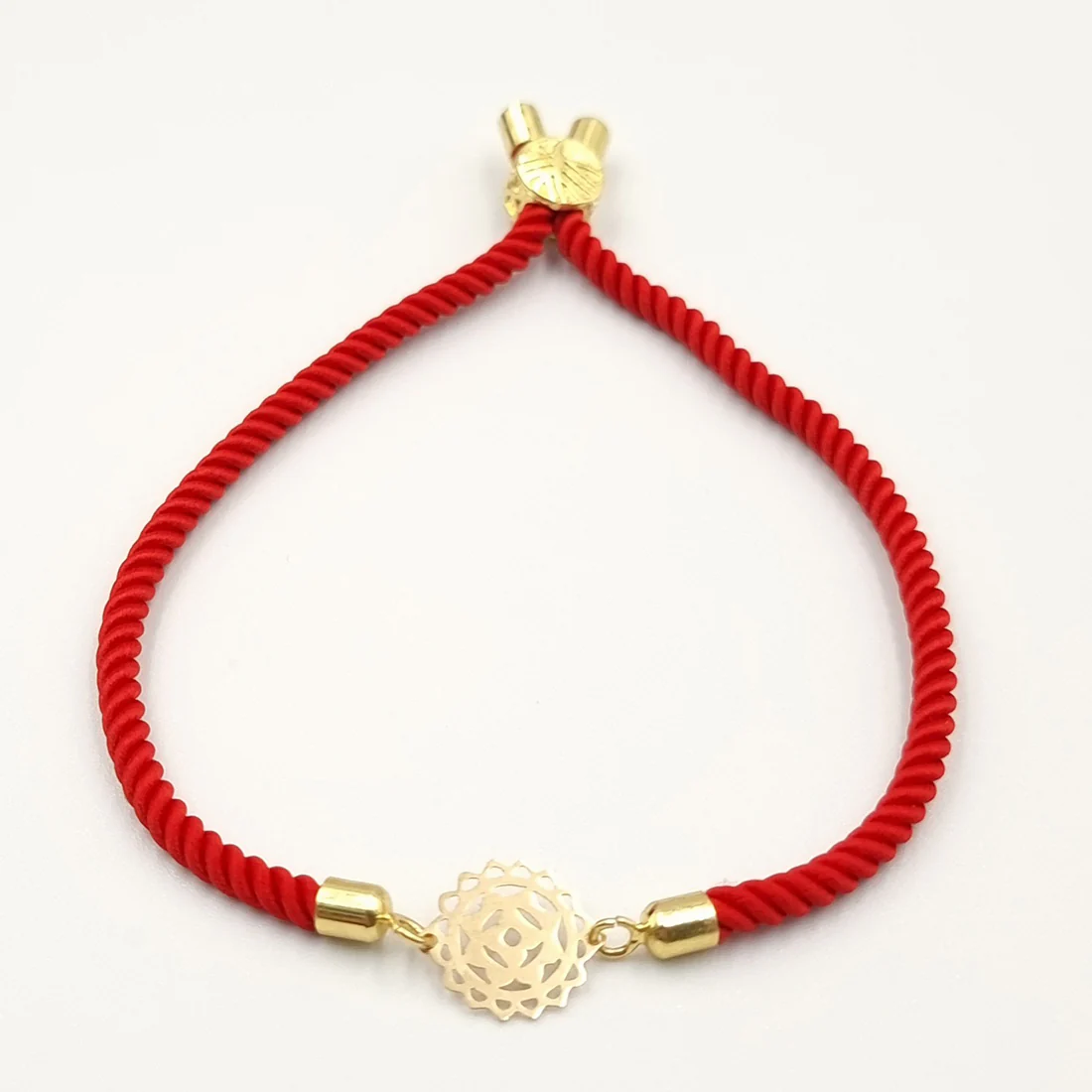 18K Pure Gold Thread Adjustable Bracelet - Image 4