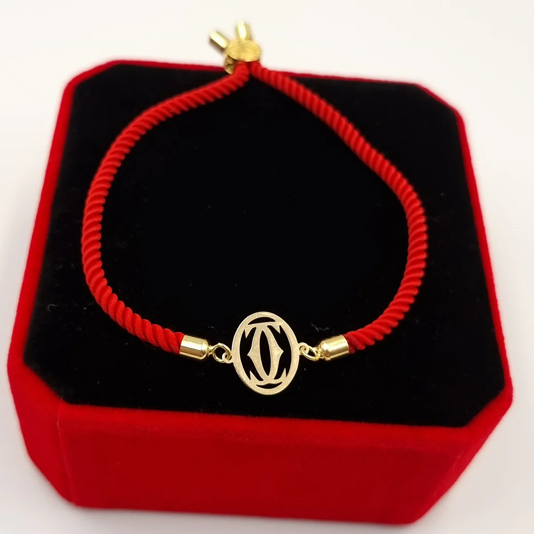 18K Pure Gold Thread Adjustable Bracelet - Image 4