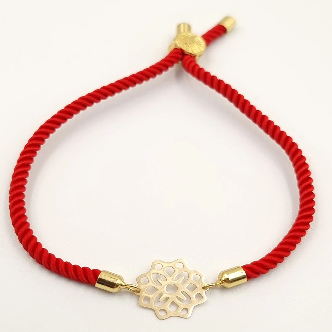 18K Pure Gold Thread Adjustable Bracelet - Image 3