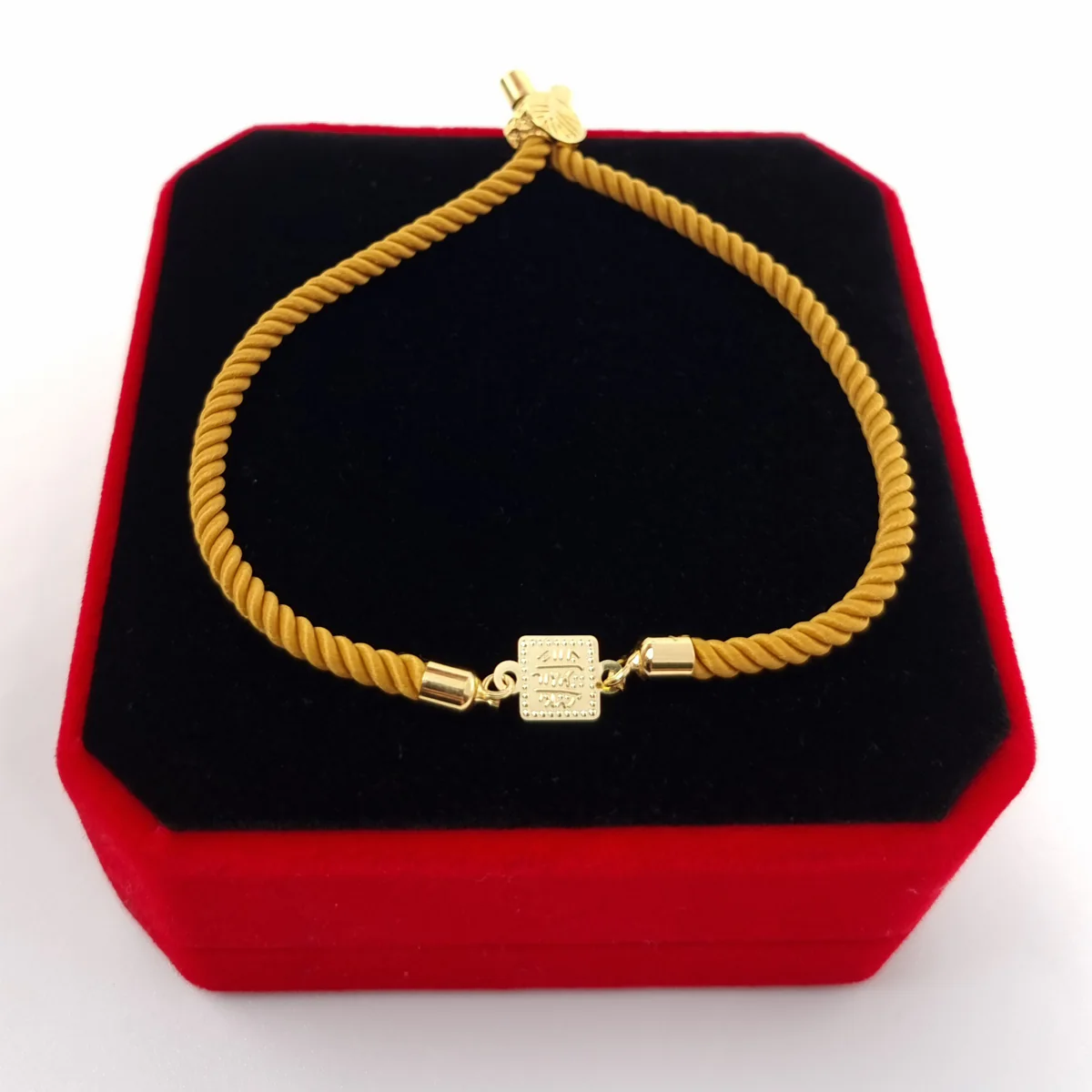 21K Pure Gold Adjustable Bracelet - Image 10