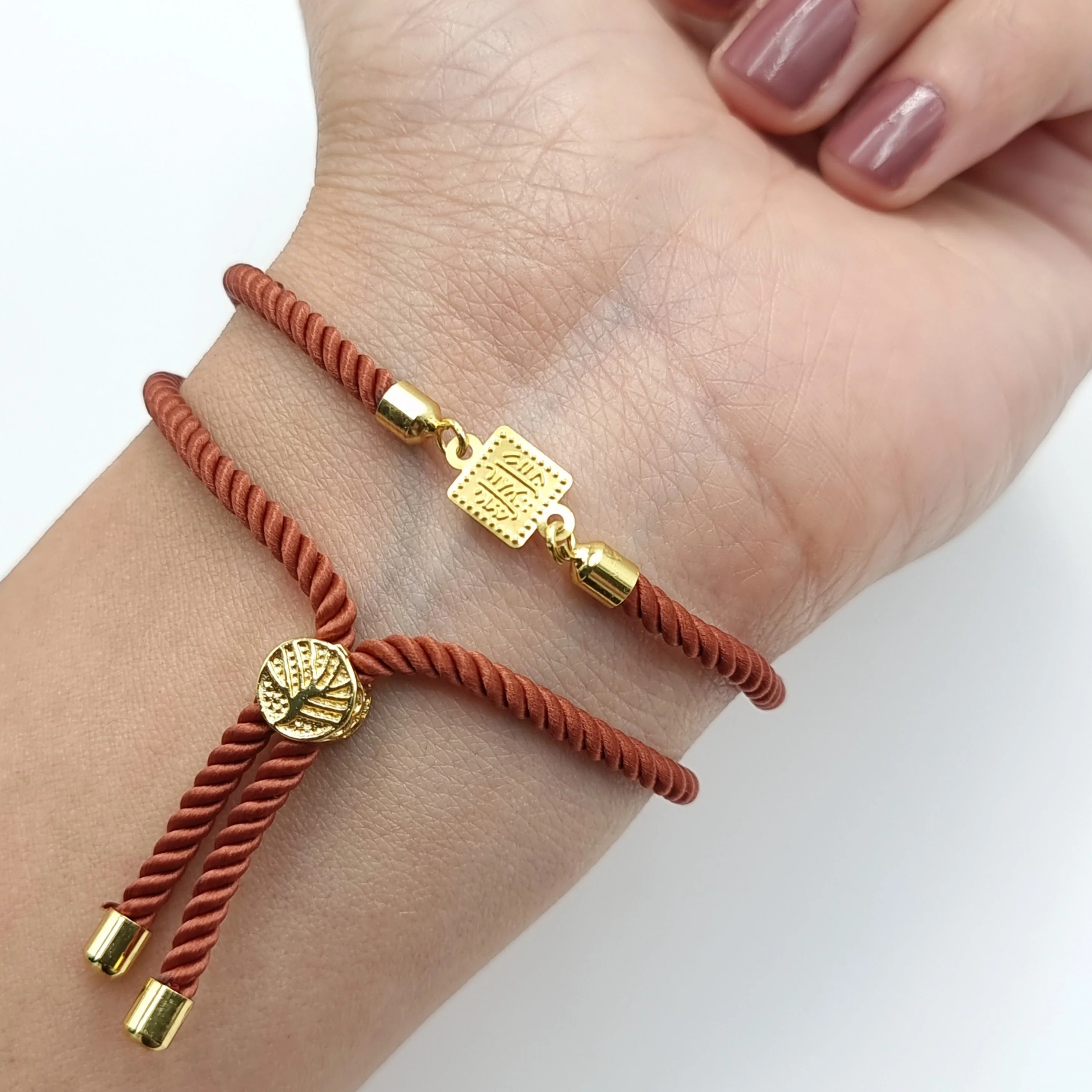 21K Pure Gold Adjustable Bracelet - Image 5