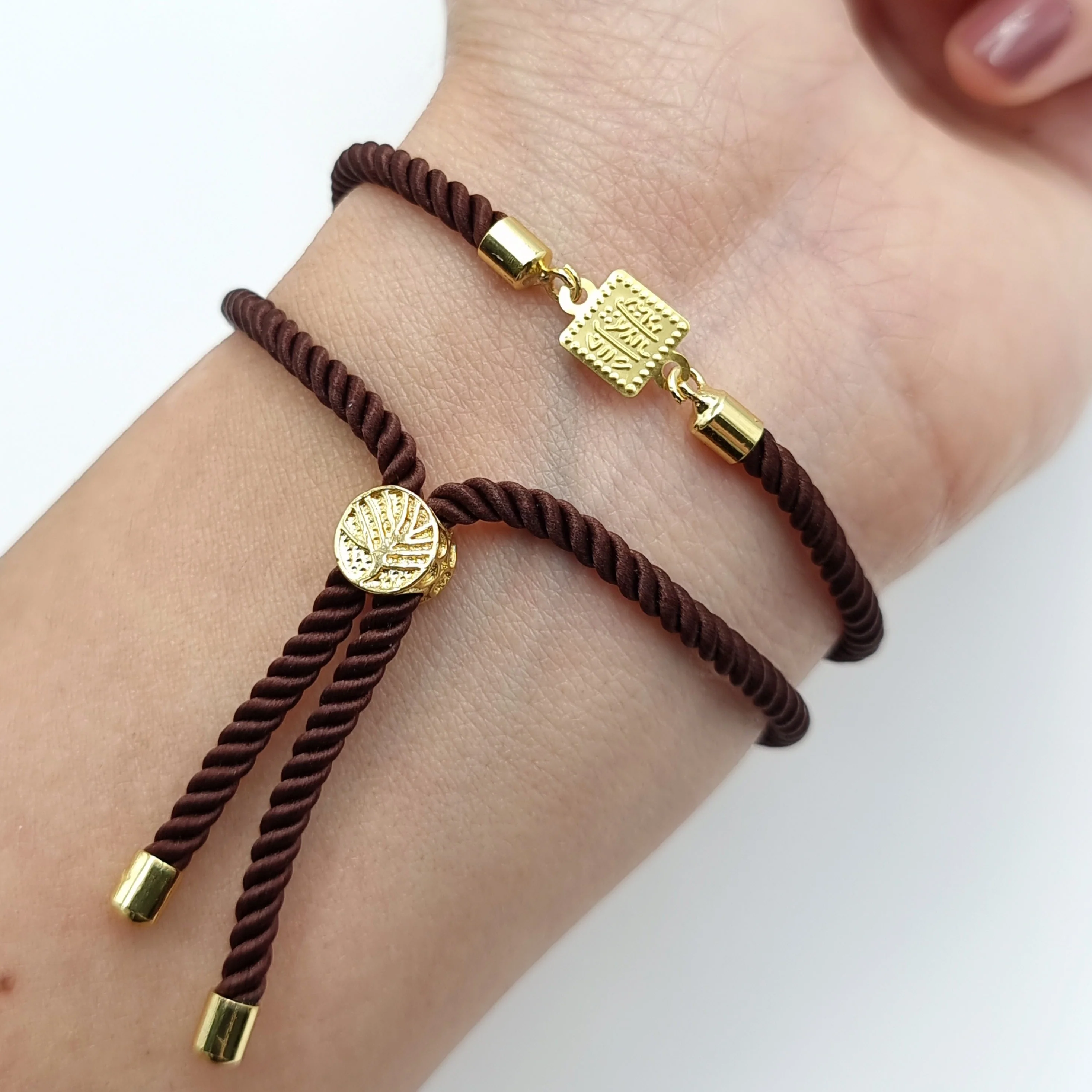 21K Pure Gold Adjustable Bracelet - Image 9