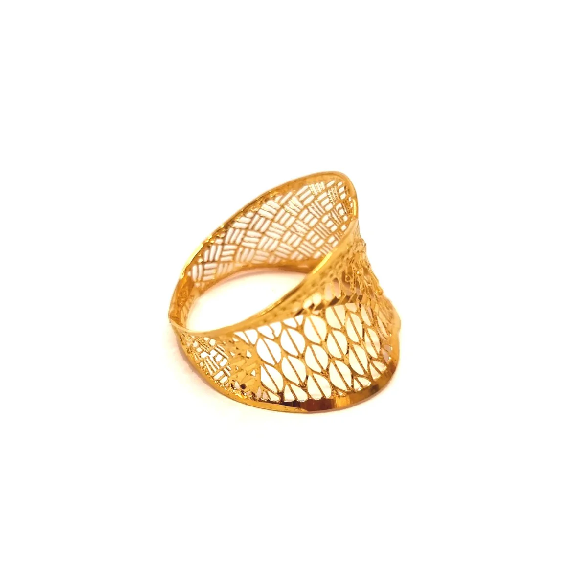 21K Pure Gold Elegant Classy Ring Design - Image 3