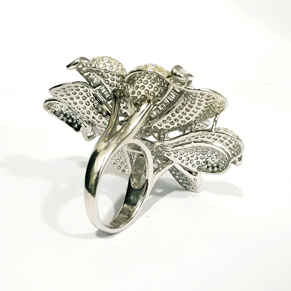 Real 925 Sterling Silver Crystal Ring - Image 4